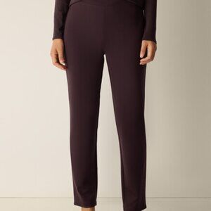 Eileen Fisher Straight Leg Pants in Deep Plum